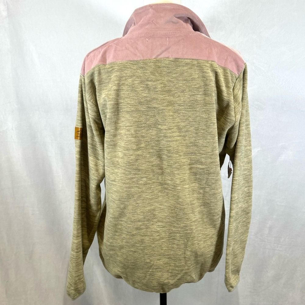 Simply Southern khaki and pink courdoroy and fleece pullover size large NWT - Picture 5 of 8